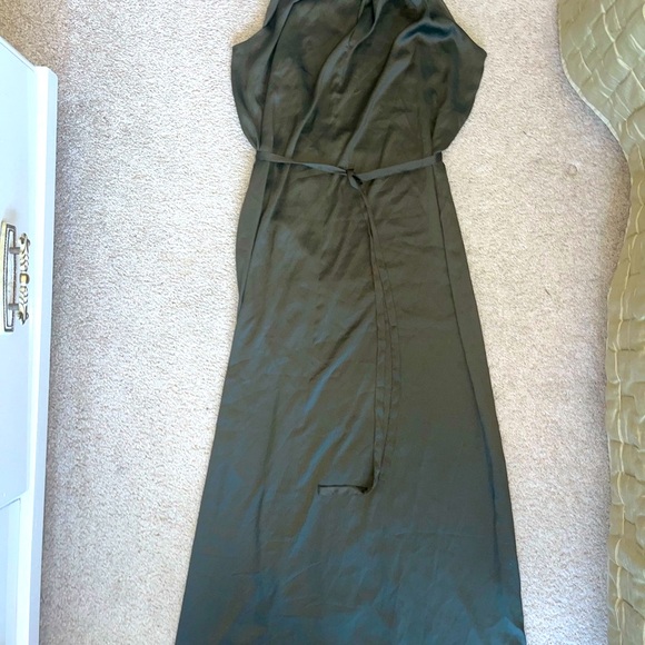 Ann Taylor - Size 12 halter maxi silky dress. In a eucalyptus green.NWT. - Picture 10 of 11